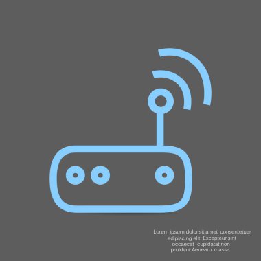 anten yayın işareti vektör çizim 