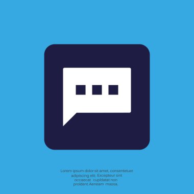 konuşma web simgesi. vektör tasarımı