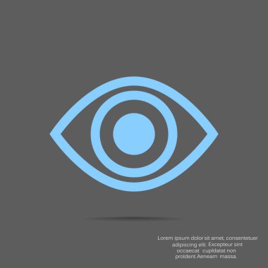 Vizyon ve sigorta web simgesi. vektör tasarımı