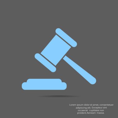 Hukuk çekiç simgesi