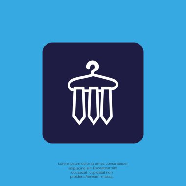 düz simgesi giyim, illüstrasyon vektör