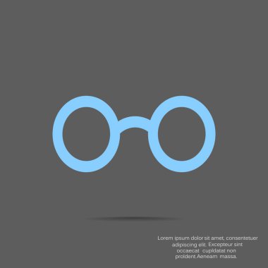 güneş gözlüğü web simgesi. Vektör tasarımı