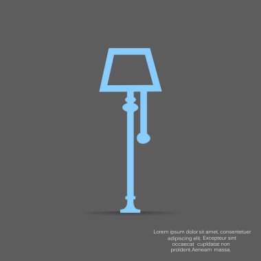 lamba yassı simgesi, vektör çizimi