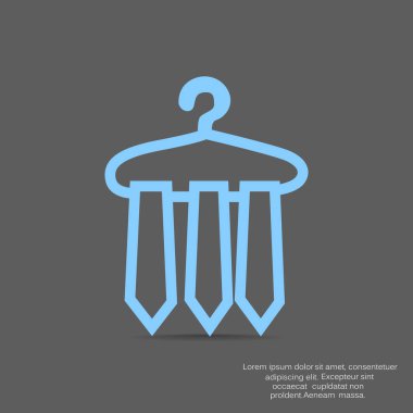 düz simgesi giyim, illüstrasyon vektör