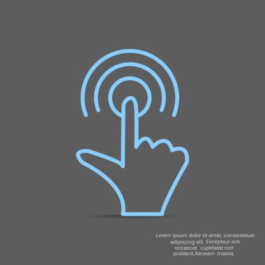 Dokunmatik ekran web simgesi