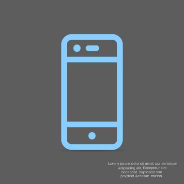 Boş ekranlı basit akıllı telefon