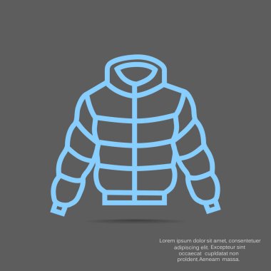 düz simgesi giyim, illüstrasyon vektör