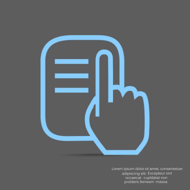 Bilgi simgesi vektör illüstrasyonu