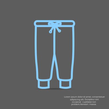 düz simgesi giyim, illüstrasyon vektör