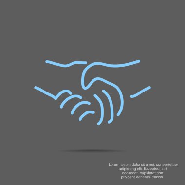 İş düz simgesi, vektör illüstrasyonu