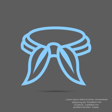 düz simgesi giyim, illüstrasyon vektör