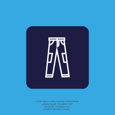 erkek kot pantolon kutsal kişilerin resmi, vektör çizim 