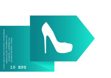 Ayakkabı düzlüğü simgesi, vektör illüstrasyonu