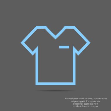 t-shirt vektör simgesi
