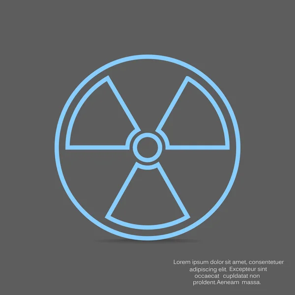 Símbolo de radiación icono web — Archivo Imágenes Vectoriales