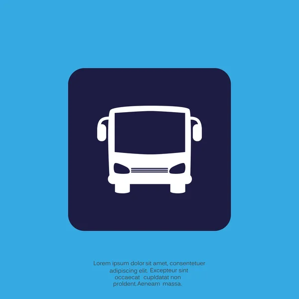 Bus web icon — Stock Vector