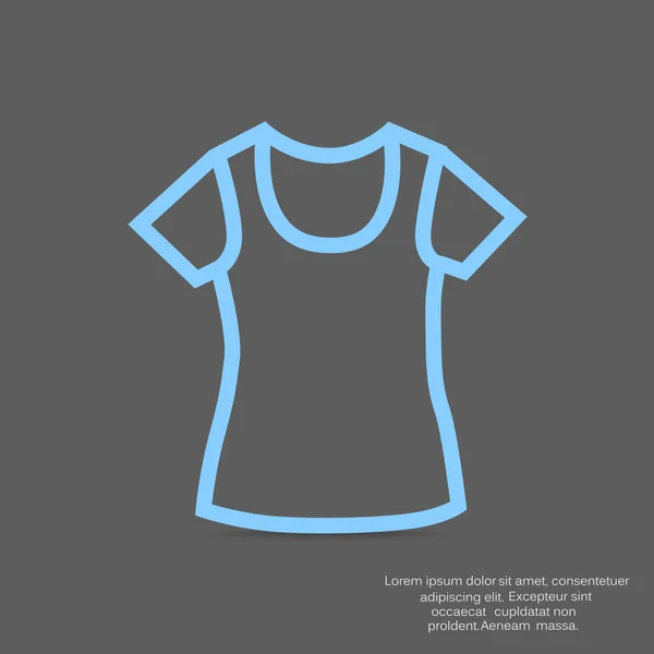 Abbigliamento Icona Piatta Illustrazione Vettoriale — Vettoriale Stock