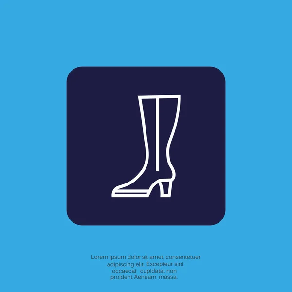 Ayakkabı Düzlüğü Simgesi Vektör Illüstrasyonu — Stok Vektör