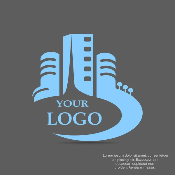 Logo Edificios urbanos — Archivo Imágenes Vectoriales