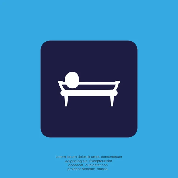 Couch Icon Vector Illustration — Stock Vector