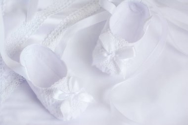 Tekstil patik için küçük bebek vaftiz