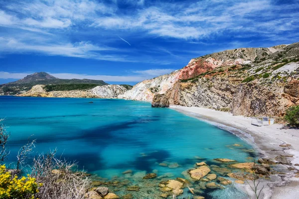 Firiplaka 海滩，米洛斯岛希腊 — 图库照片