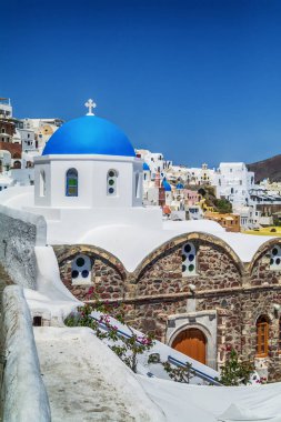 santorini Island, Yunanistan'ın geleneksel mimarisini