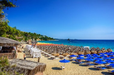Makris Gialos beach, Kefalonia, Yunanistan