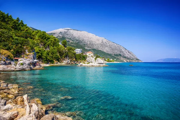 Paesaggio marino dell'isola di Cefalonia, Grecia — Foto Stock
