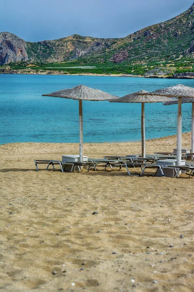 Falasarna plage paysage, Crète île, Grèce — Photo