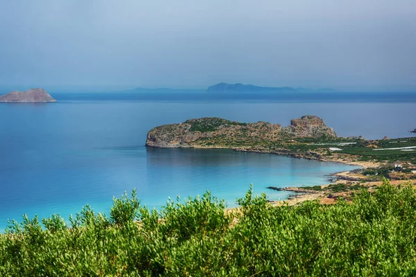 Falasarna beach landscape, Crete island, Greece — Stock Photo, Image