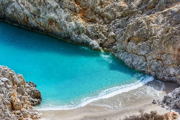 Spiaggia di Seitan limania o Stefanou, Creta — Foto Stock