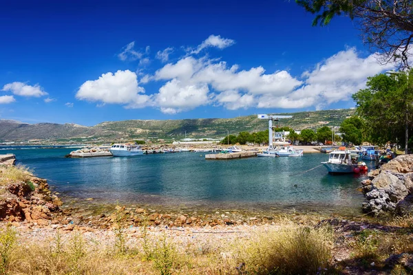 Falasarna、クレタ島、ギリシャの小さな港 — ストック写真