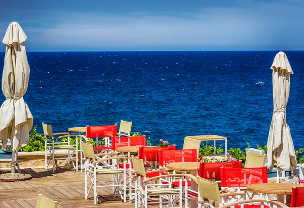 Taverne Grecque Sur Île Crète Grèce — Photo