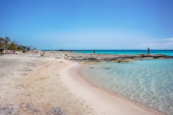 Famosa Playa Elafonisi Creta Grecia — Foto de Stock