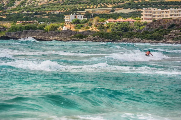 Hermosa playa de Falassarna en la isla de Creta, Grecia —  Fotos de Stock