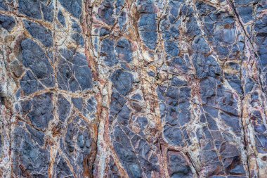 Kayalık dokular Milos island, Kiklad Adaları, Yunanistan