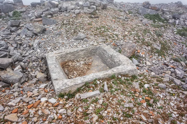 A temple of Zeus Ataviros Mount, Rodosz, Görögország — Stock Fotó