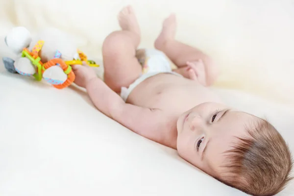 Little Baby Boy Playing His Favorite Toy — Stock Photo, Image