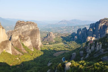 Meteora manastırları, Kalambaka Yunanistan Panorama görünümünü