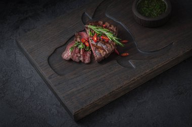 Orta pişmiş biftek, kopyalama alanı.