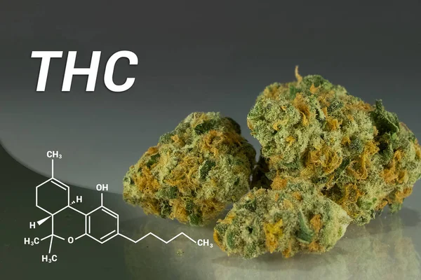 THC | THC-kép | Orvosi marihuána | Kannabisz — Stock Fotó