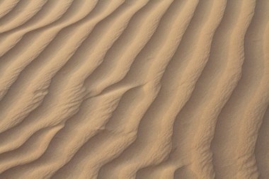 Çöldeki kum tepeleri. - Yakın çekim. Doku