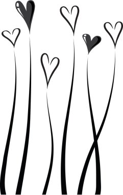 vektör kalp şekilleri