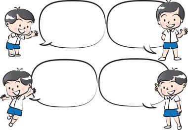 çocuklarla konuşma balonu