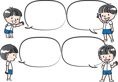 çocuklarla konuşma balonu