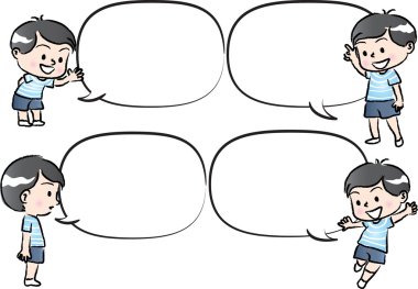 çocuklarla konuşma balonu