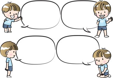 çocuklarla konuşma balonu