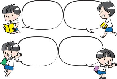 çocuklarla konuşma balonu