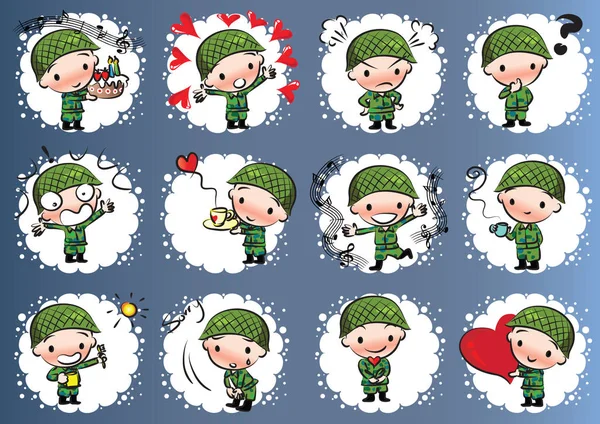 çizgi roman ordusu daha da hasta seti 